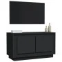 Black plywood TV cabinet 80x35x45 cm by vidaXL, TV Furniture - Ref: Foro24-819853, Price: 57,18 €, Discount: %