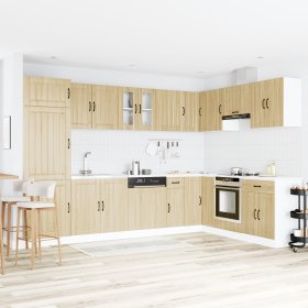 Gabinete de cocina Lucca 2 pcs Marrón 80 x 46 x 81.5 cm