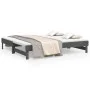 Sofá cama extraíble madera maciza de pino gris 2x(90x190) cm de vidaXL, Camas y somieres - Ref: Foro24-823391, Precio: 153,57...