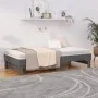Sofá cama extraíble madera maciza de pino gris 2x(90x190) cm de vidaXL, Camas y somieres - Ref: Foro24-823391, Precio: 153,57...