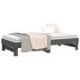 Sofá cama extraíble madera maciza de pino gris 2x(90x190) cm de vidaXL, Camas y somieres - Ref: Foro24-823391, Precio: 153,57...