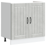 Gabinete de cocina Lucca 2 pcs Gris 80 x 46 x 81.5 cm