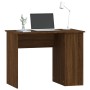 Escritorio de madera contrachapada marrón roble 100x55x75 cm de vidaXL, Escritorios - Ref: Foro24-823031, Precio: 77,08 €