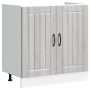 Gabinete de cocina Lucca 2 pcs Gris Claro 80 x 46 x 81.5 cm