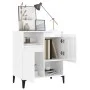 Hochglanzweißes Sperrholz-Sideboard 60x35x70 cm von vidaXL, Sideboards - Ref: Foro24-821150, Preis: 61,76 €, Rabatt: %