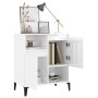 Hochglanzweißes Sperrholz-Sideboard 60x35x70 cm von vidaXL, Sideboards - Ref: Foro24-821150, Preis: 62,51 €, Rabatt: %
