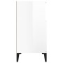Hochglanzweißes Sperrholz-Sideboard 60x35x70 cm von vidaXL, Sideboards - Ref: Foro24-821150, Preis: 62,51 €, Rabatt: %
