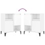 Hochglanzweißes Sperrholz-Sideboard 60x35x70 cm von vidaXL, Sideboards - Ref: Foro24-821150, Preis: 62,51 €, Rabatt: %