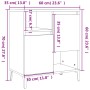 Hochglanzweißes Sperrholz-Sideboard 60x35x70 cm von vidaXL, Sideboards - Ref: Foro24-821150, Preis: 62,51 €, Rabatt: %