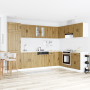 Gabinete de cocina Lucca 2 pcs Marrón 80 x 46 x 81.5 cm