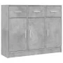Concrete gray engineered wood sideboard 91x28x75 cm by vidaXL, Sideboards - Ref: Foro24-823012, Price: 99,78 €, Discount: %