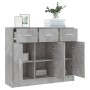 Concrete gray engineered wood sideboard 91x28x75 cm by vidaXL, Sideboards - Ref: Foro24-823012, Price: 103,06 €, Discount: %