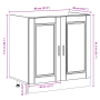 Gabinete base para fregadero con puerta Porto 2 pcs