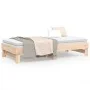 Sofá cama extraíble madera maciza de pino 2x(90x190) cm de vidaXL, Camas y somieres - Ref: Foro24-823389, Precio: 152,23 €, D...