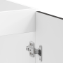 Gabinete base para fregadero con puerta Porto 2 pcs Negro
