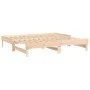 Abnehmbares Schlafsofa aus massivem Kiefernholz 2x(90x190) cm von vidaXL, Betten und Lattenroste - Ref: Foro24-823389, Preis:...