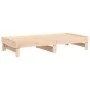 Abnehmbares Schlafsofa aus massivem Kiefernholz 2x(90x190) cm von vidaXL, Betten und Lattenroste - Ref: Foro24-823389, Preis:...