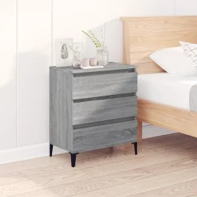 Sonoma Sideboard aus grauem Sperrholz 60x35x70 cm von vidaXL, Sideboards - Ref: Foro24-823054, Preis: 60,73 €, Rabatt: %