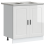 Gabinete base para fregadero con puerta Porto 2 pcs