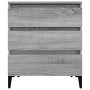 Gray Sonoma plywood sideboard 60x35x70 cm by vidaXL, Sideboards - Ref: Foro24-823054, Price: 61,77 €, Discount: %