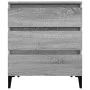Gray Sonoma plywood sideboard 60x35x70 cm by vidaXL, Sideboards - Ref: Foro24-823054, Price: 60,73 €, Discount: %