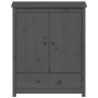 Hohes Sideboard aus massivem grauem Kiefernholz, 83 x 41,5 x 100 cm von vidaXL, Sideboards - Ref: Foro24-823516, Preis: 166,2...