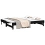 Abnehmbares Schlafsofa aus massivem schwarzem Kiefernholz, 2 x (90 x 200) cm von vidaXL, Betten und Lattenroste - Ref: Foro24...