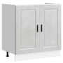 Gabinete base para fregadero Porto 2 pcs Gris 80 x 46 x 84.5 cm