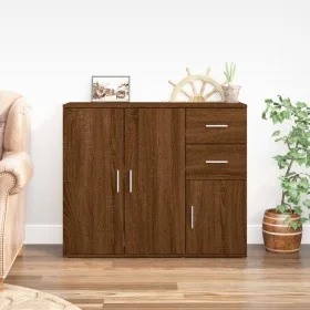 Sideboard aus braunem Eichensperrholz 91x29,5x75 cm von vidaXL, Sideboards - Ref: Foro24-823276, Preis: 94,33 €, Rabatt: %