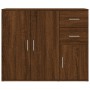Sideboard aus braunem Eichensperrholz 91x29,5x75 cm von vidaXL, Sideboards - Ref: Foro24-823276, Preis: 97,72 €, Rabatt: %