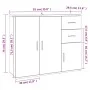 Sideboard aus braunem Eichensperrholz 91x29,5x75 cm von vidaXL, Sideboards - Ref: Foro24-823276, Preis: 94,33 €, Rabatt: %