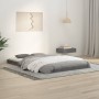 Estructura de cama madera maciza de pino gris 120x190 cm de vidaXL, Camas y somieres - Ref: Foro24-823476, Precio: 131,79 €, ...