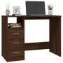 Schreibtisch aus eichenbraunem Sperrholz mit Schubladen 102x50x76 cm von vidaXL, Schreibtische - Ref: Foro24-823039, Preis: 9...