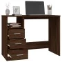 Schreibtisch aus eichenbraunem Sperrholz mit Schubladen 102x50x76 cm von vidaXL, Schreibtische - Ref: Foro24-823039, Preis: 9...