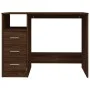 Schreibtisch aus eichenbraunem Sperrholz mit Schubladen 102x50x76 cm von vidaXL, Schreibtische - Ref: Foro24-823039, Preis: 9...