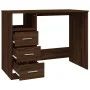 Schreibtisch aus eichenbraunem Sperrholz mit Schubladen 102x50x76 cm von vidaXL, Schreibtische - Ref: Foro24-823039, Preis: 9...