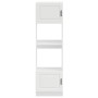 Armarios para horno 2 uds Lucca blanco madera de ingeniería