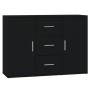 Aparador de madera contrachapada negro 91x29,5x65 cm de vidaXL, Aparadores - Ref: Foro24-823343, Precio: 85,93 €, Descuento: %