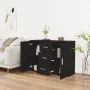 Black plywood sideboard 91x29.5x65 cm by vidaXL, Sideboards - Ref: Foro24-823343, Price: 81,76 €, Discount: %