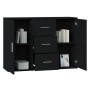 Aparador de madera contrachapada negro 91x29,5x65 cm de vidaXL, Aparadores - Ref: Foro24-823343, Precio: 85,93 €, Descuento: %
