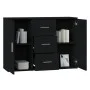 Black plywood sideboard 91x29.5x65 cm by vidaXL, Sideboards - Ref: Foro24-823343, Price: 81,76 €, Discount: %