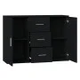 Black plywood sideboard 91x29.5x65 cm by vidaXL, Sideboards - Ref: Foro24-823343, Price: 81,76 €, Discount: %