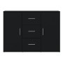 Aparador de madera contrachapada negro 91x29,5x65 cm de vidaXL, Aparadores - Ref: Foro24-823343, Precio: 85,93 €, Descuento: %