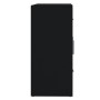 Aparador de madera contrachapada negro 91x29,5x65 cm de vidaXL, Aparadores - Ref: Foro24-823343, Precio: 85,93 €, Descuento: %