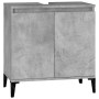Betongrauer Sperrholz-Waschbeckenschrank, 58 x 33 x 60 cm von vidaXL, Badezimmerwaschtische - Ref: Foro24-821264, Preis: 53,6...