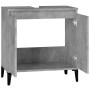 Betongrauer Sperrholz-Waschbeckenschrank, 58 x 33 x 60 cm von vidaXL, Badezimmerwaschtische - Ref: Foro24-821264, Preis: 53,6...