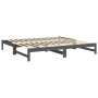 Abnehmbares Schlafsofa aus massivem, grauem Kiefernholz, 2 x (90 x 200) cm von vidaXL, Betten und Lattenroste - Ref: Foro24-8...