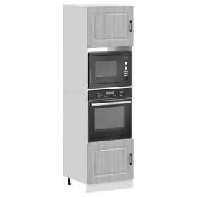Armarios para horno (2 unidades) "Kalmar" Gris Sonoma Madera de