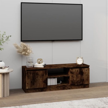 TV-Schrank mit Tür aus geräucherter Eiche, 102 x 30 x 36 cm von vidaXL, TV-Möbel - Ref: Foro24-823355, Preis: 48,51 €, Rabatt: %