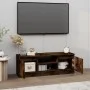 TV-Schrank mit Tür aus geräucherter Eiche, 102 x 30 x 36 cm von vidaXL, TV-Möbel - Ref: Foro24-823355, Preis: 50,41 €, Rabatt: %
